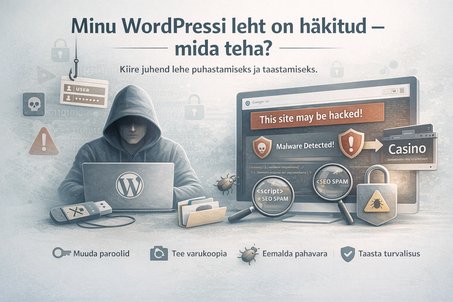 Minu WordPressi leht on häkitud – mida teha